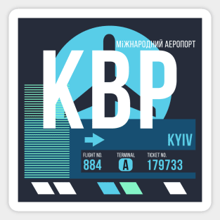 Kiev (KBP) Airport // Sunset Baggage Tag Sticker
